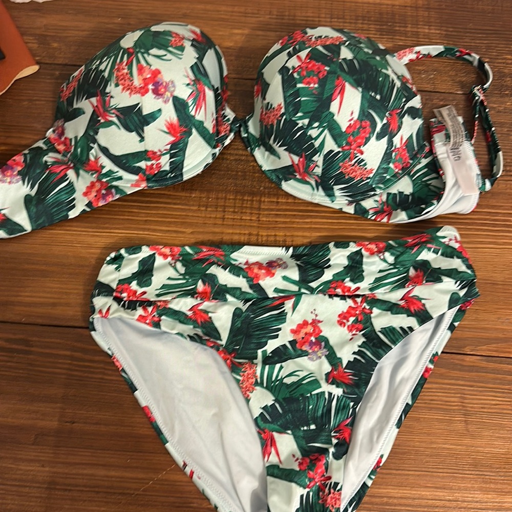 Victoria's Secret Blue and Pink Bikini Swimwear